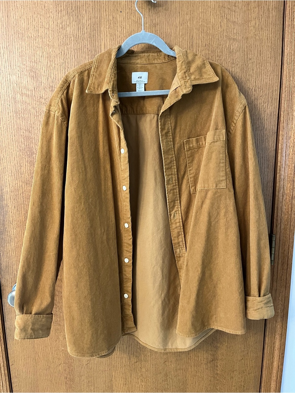Tan corduroy men’s H&M button down L